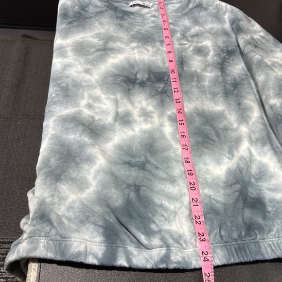DEX Pullover elastic waist/cuffs rib knit,boat neck,tie-dye sweatshirt - Picture 8 of 8
